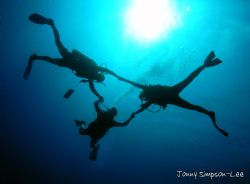 I simply can't resist taking silhouette shots of divers! ... by Jonny Simpson-Lee 